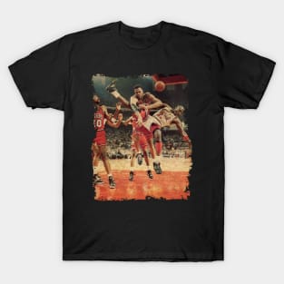 Michael Jordan Taking a Hard Foul From Rick Mahon, 1990 T-Shirt